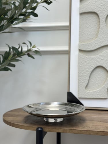 صحن تقديم بقاعدة كرستال