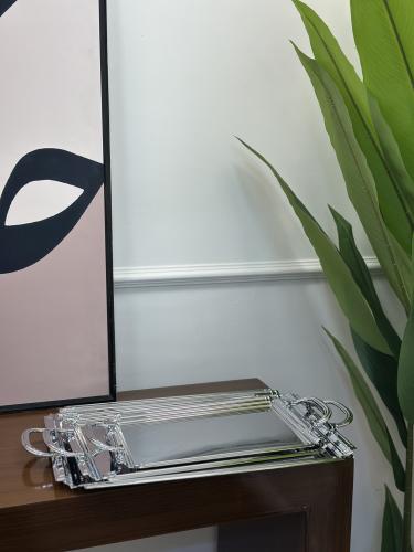 صينية تقديم فضي