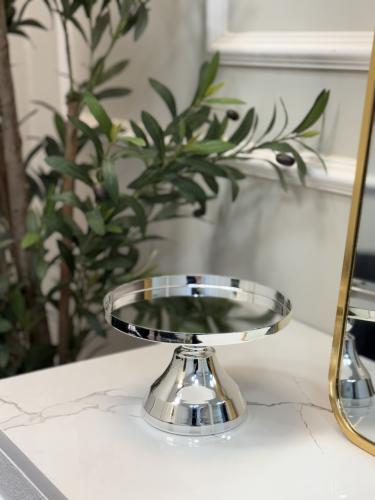 استاند تقديم استيل فضي