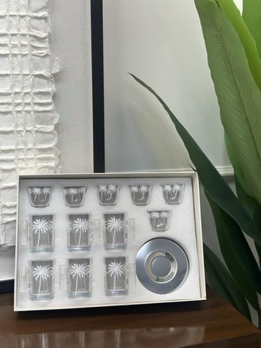 طقم كاسات وفناجيل راقيه