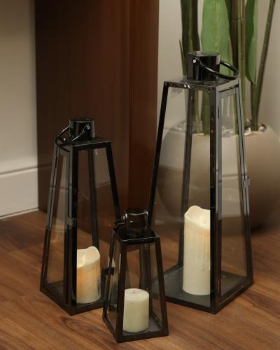 طقم 3 فوانيس رمضانية اسود