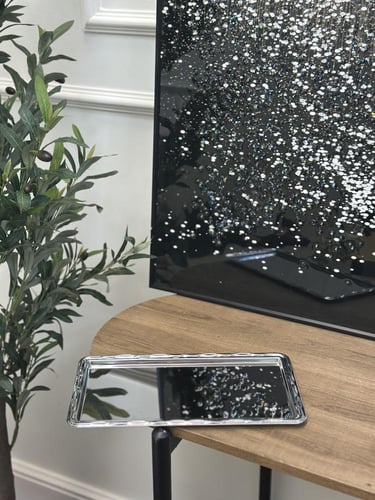 صينية تقديم فضي