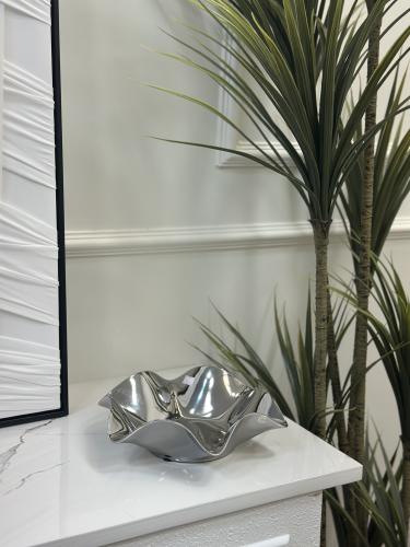 صحن تقديم فضي