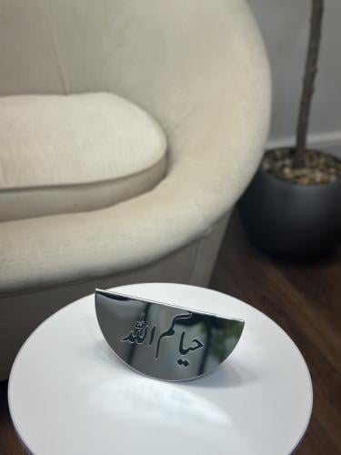 استاند ضيافه اكريليك فضي