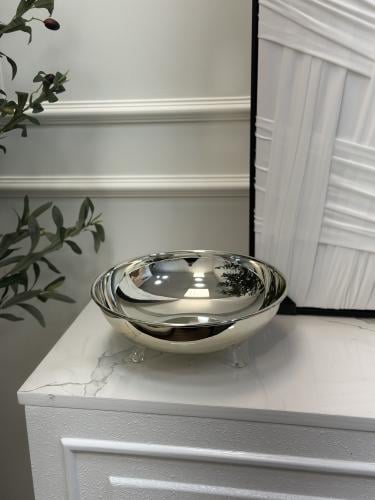 صحن تقديم بقواعد كرستال