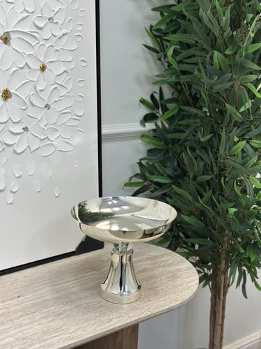 صحن تقديم فضي