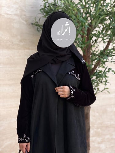 عباية شامواه x مخمل اسود