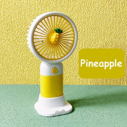 مروحة صغيرة مع استاند للجوال قابلة للشحن