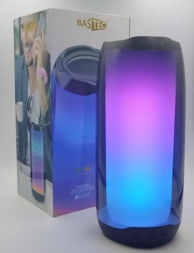 سماعة مكبر صوت سبيكر بلوتوث مع اضاءة ليد 360 درجة...