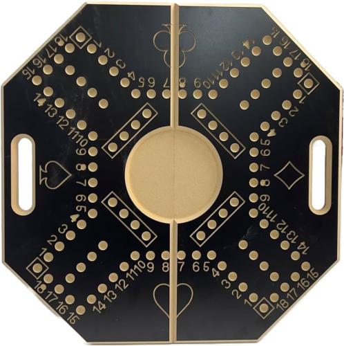 جاكارو ( جكارو ) خشب مرقمة مع أوراق اللعب والأحجار...