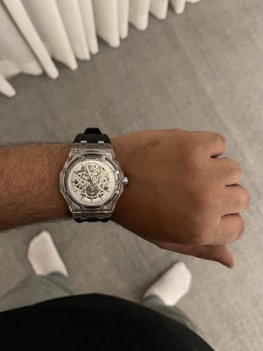 ساعة رجالية بسير ربل