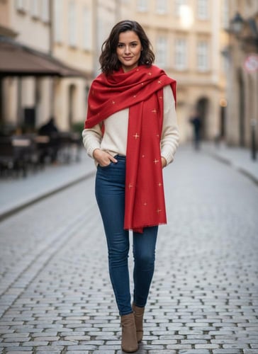 حجاب نجوم القرمز