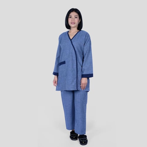 زي عاملة كم طويل أنيق