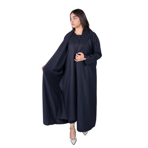 عباية سوداء ببطانة داخلية F