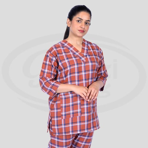 طقم زي عاملات منزلية كاروهات