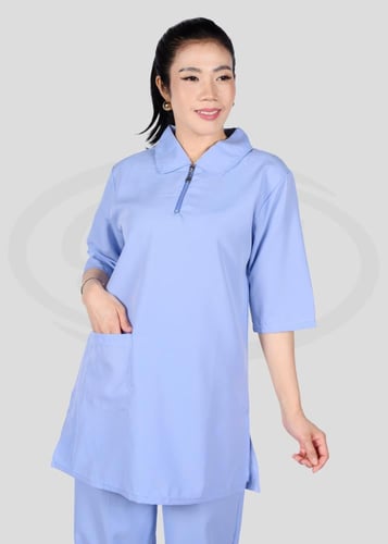 زي عاملات منزلية ساده مع مريلة