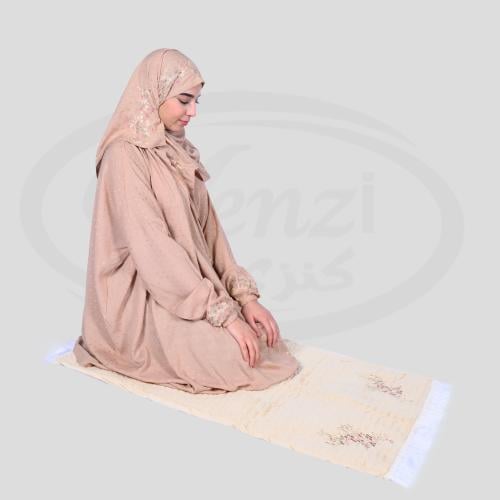 طقم سجادة صلاة وشرشف بربطة