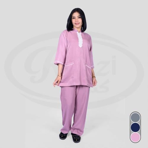 زي عاملة أنيق بسحاب