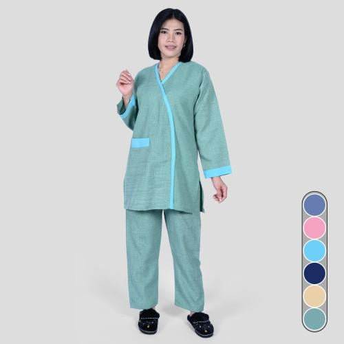 زي عاملة كم طويل أنيق