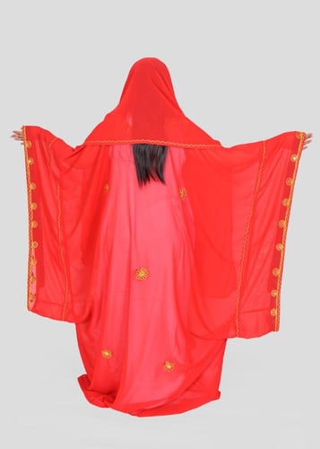 ثوب نشل سعودي تراثي بتطريز قصب ذهبي فاخر