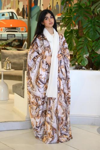 عباية فراشة فانيلا لاتيه اصدار محدود مع طرحه سكري