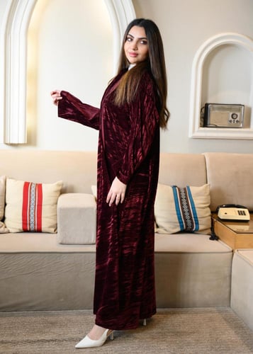 عباية بليزر بيكا عنابي