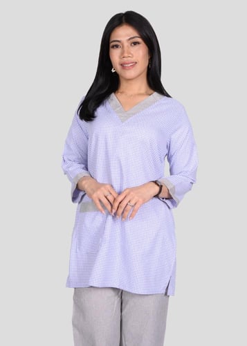 طقم زي عاملات كاروهات ناعم