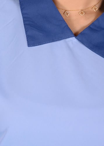 يونيفورم عاملات صيفي بياقة