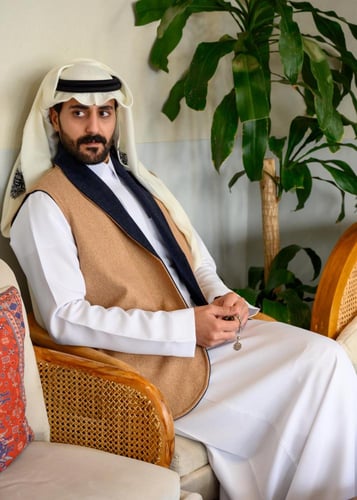 فيست جوخ رجالي كحلي و عسلي. تصميم دبل فيس بياقة وا...