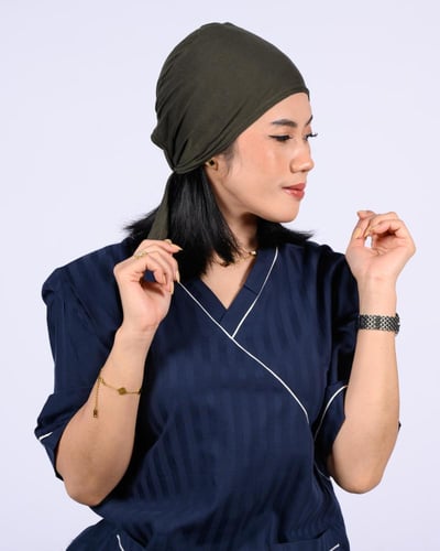 طاقيه رأس سادة بربطه من الخلف