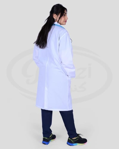 بالطو طبي مريح للجنسين أبيض Cherokee