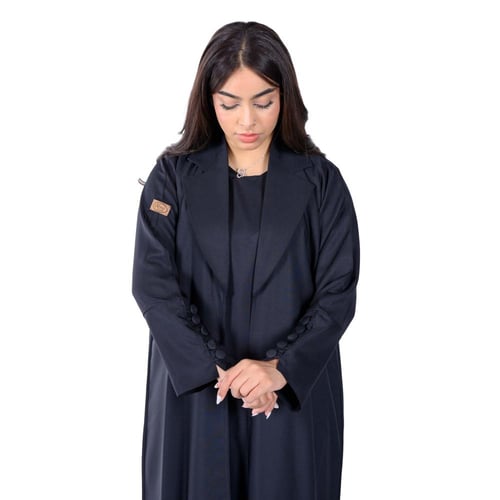 عباية سوداء ببطانة داخلية F
