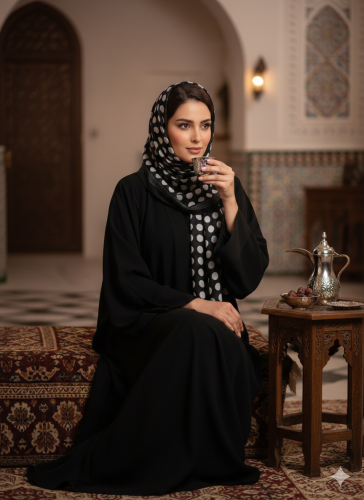 حجاب نسائي منقط