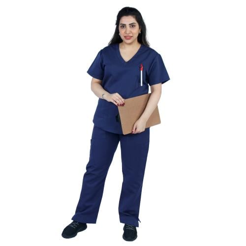 طقم سكراب طبي لون كحلي 105 Kenzi