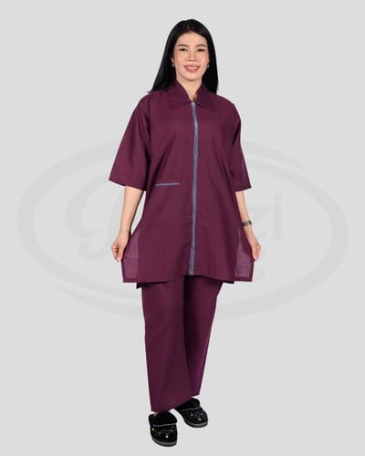 طقم زي عاملة مريح كويتي