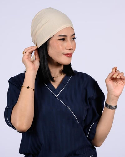 طاقية رأس سادة بربطه من الخلف