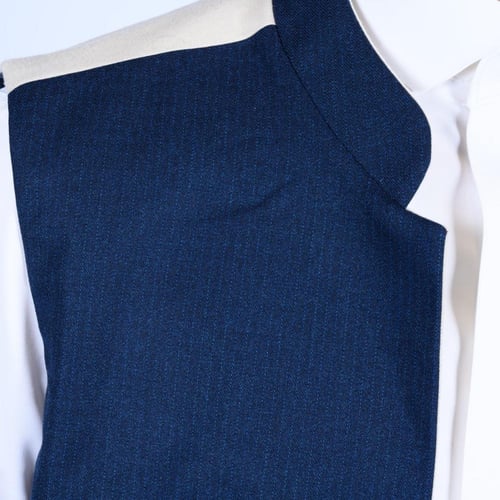 سديري دبل فيس كحلي مع اوف وايت