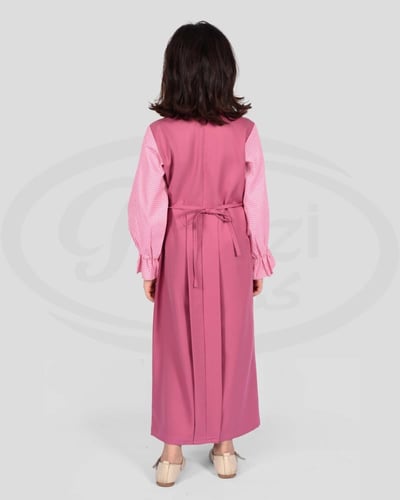 مريول مدرسي كويتي وردي