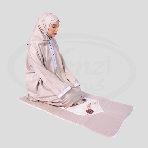 طقم شرشف صلاة نسائي بيج