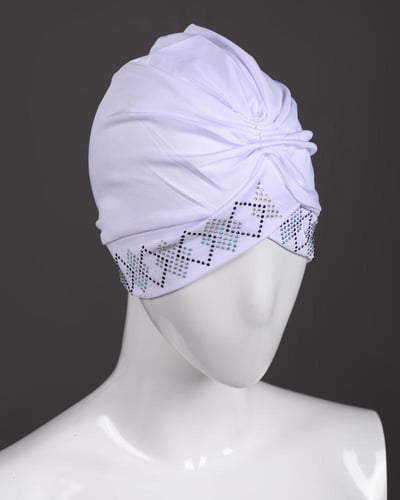 طاقية رأس بتطريز ناعم من الامام