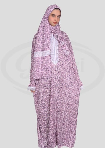 شرشف صلاة بسحاب واطراف دانتيل