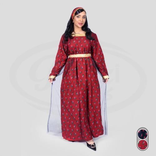 جلابية رمضانية مع ربطة شعر