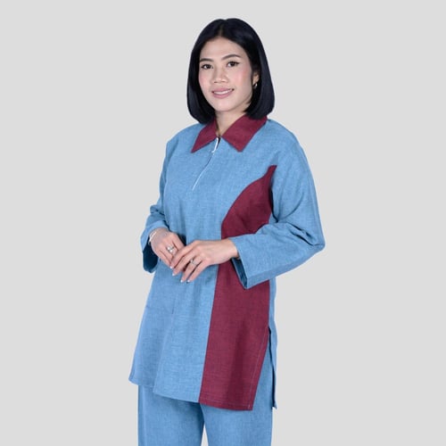 زي عاملة كشميري بسحاب