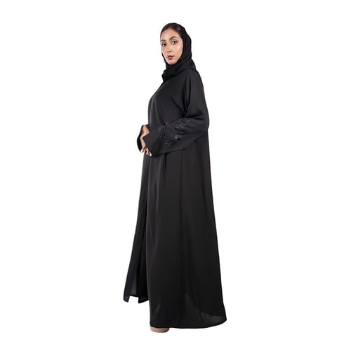 عباية كم مفتوح مبطن أسود M