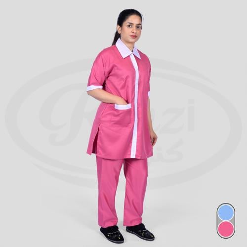 زي عامله منزلية بسحاب أنيق