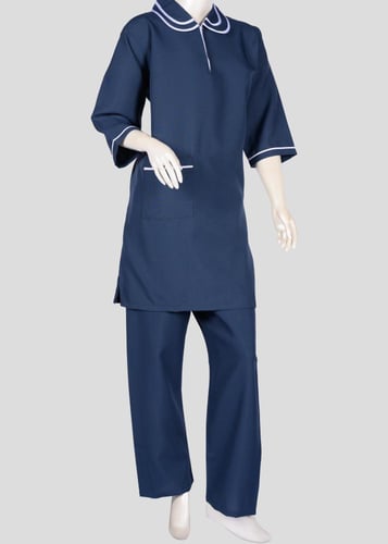 طقم عاملات منزلية مقاسات جامبو كويتي بياقة أنيقه ا...