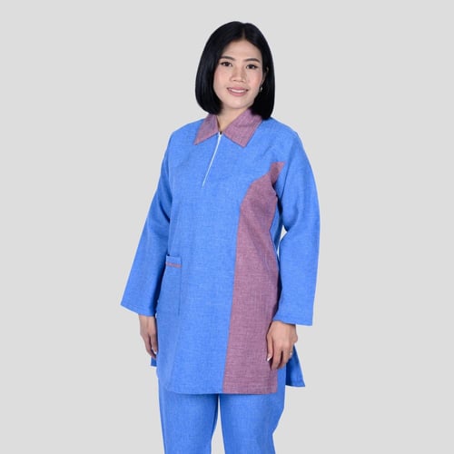 زي عاملة كشميري بسحاب