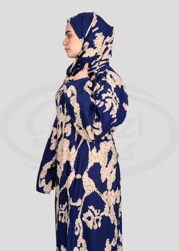 شرشف صلاة فخم مزود بسحاب، كم مطاط، وربطة