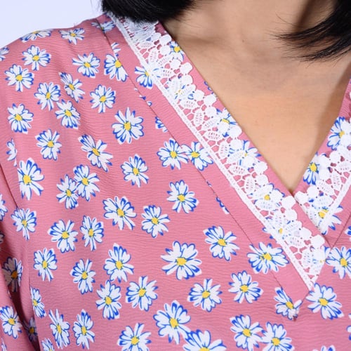 طقم عامله بزهور