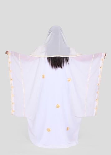 ثوب نشل سعودي تراثي بتطريز قصب ذهبي فاخر